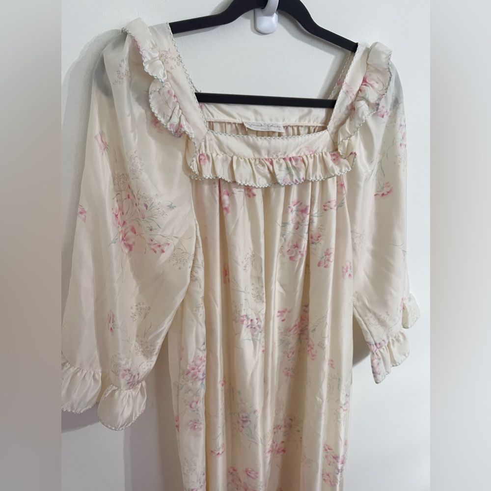 Vintage Lux Givenchy Paris Intimates Night Gown Women's Sz Small